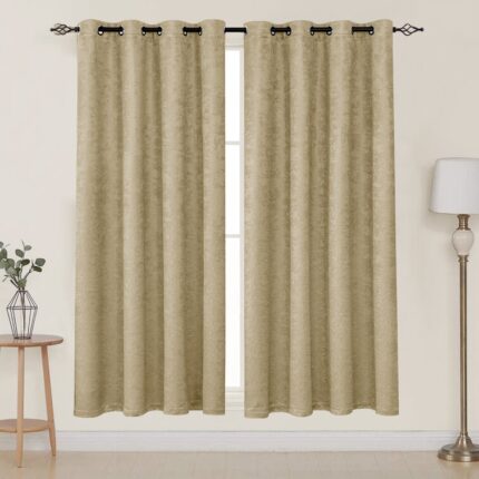 Polyester Semi Sheer Curtain Pair (Set of 2) - Chic Decora