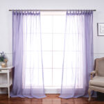 Jaylene Polyester Semi Sheer Curtain Pair (Set of 2) - Chic Decora