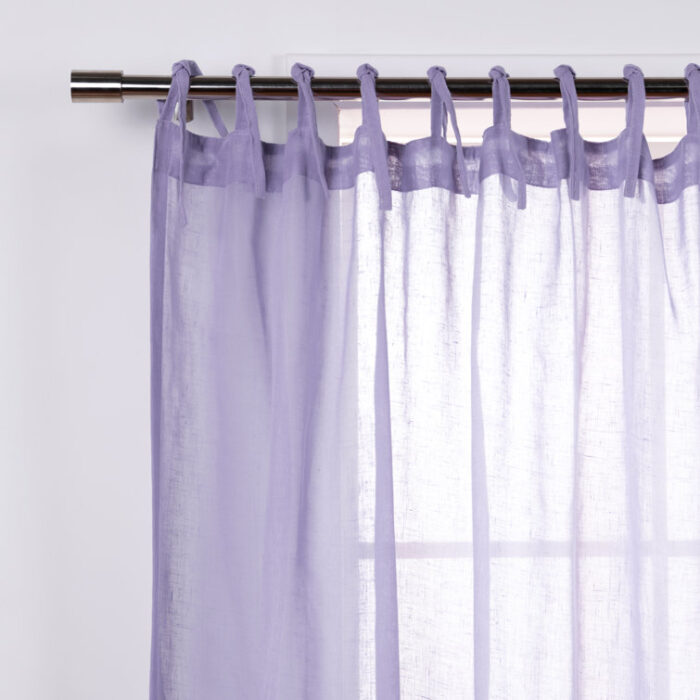 Jaylene Polyester Semi Sheer Curtain Pair (Set of 2) - Chic Decora