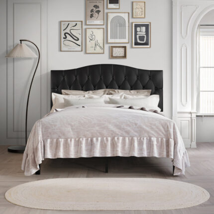 Cecylia Upholstered Standard Bed - Chic Decora