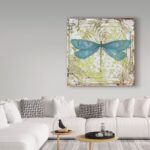 Jean Plout ” Dragonfly On Tin Tile 2 ” by Jean Plout - Chic Decora