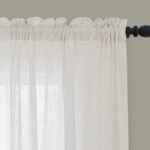 Jep Linen Blended Semi Sheer Rod Pocket Curtain Pair (Set of 2) - Chic Decora