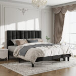 Jerrine Upholstered Platform Bed - Chic Decora