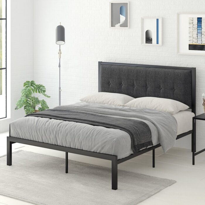 Jerseytown Metal Platform Bed - Chic Decora