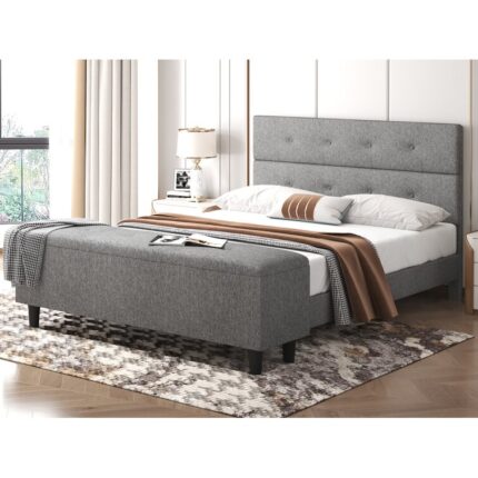 Jerseyville Upholstered Platform Storage Bed - Chic Decora