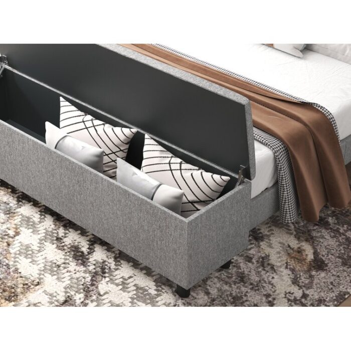 Jerseyville Upholstered Platform Storage Bed - Chic Decora