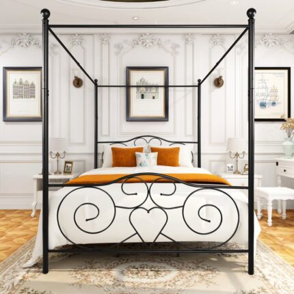 Her Majesty Velvet Queen Platform Bed - Chic Decora