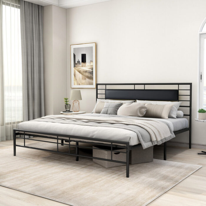 Jhani Metal Open-Frame Bed - Chic Decora