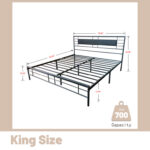 Jhani Metal Open-Frame Bed - Chic Decora