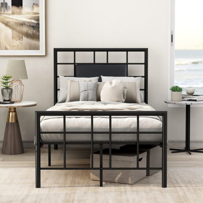 Jhani Metal Open-Frame Bed - Chic Decora