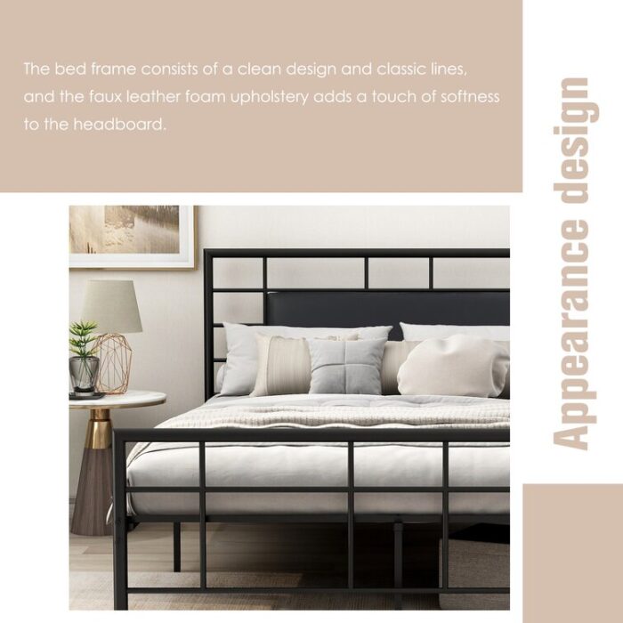 Jhani Metal Open-Frame Bed - Chic Decora