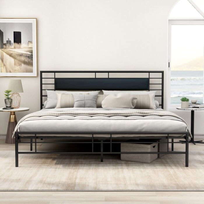 Jhani Metal Open-Frame Bed - Chic Decora