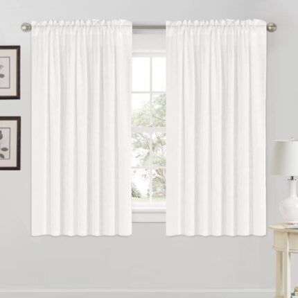 Joe Semi Sheer Curtain Pair (Set of 2) - Chic Decora