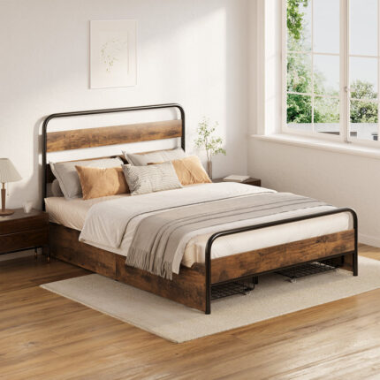 Upholstered Panel Storage Bed - Chic Decora