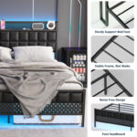 Jolanka Metal Slat Bed - Chic Decora