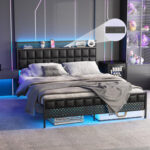 Jolanka Metal Slat Bed - Chic Decora