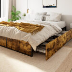 Julana Storage Platform Bed With 4 drawers No Headboard - Chic Decora