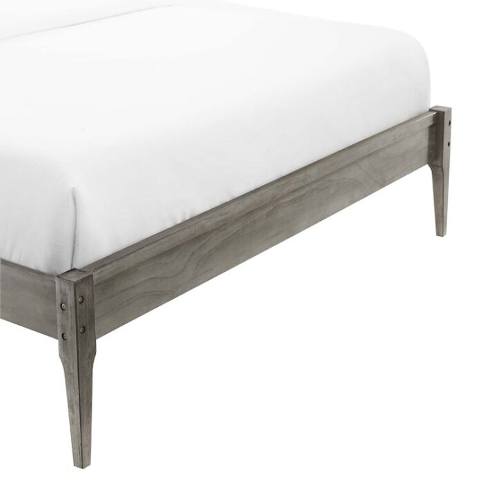 June Wood Platform Bed Frame - Chic Decora