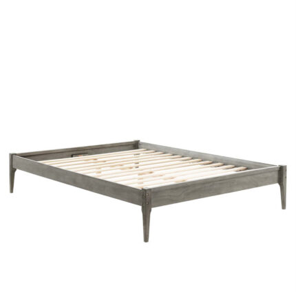 Bertilla Upholstered Metal Platform Bed - Chic Decora