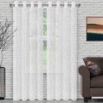 Junious Polyester Sheer Curtain Pair (Set of 2) - Chic Decora