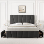 Jykeria Upholstered Platform Storage Bed - Chic Decora