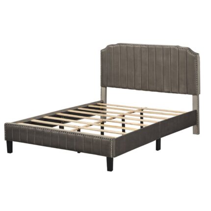 Kaci Upholstered Platform Bed - Chic Decora