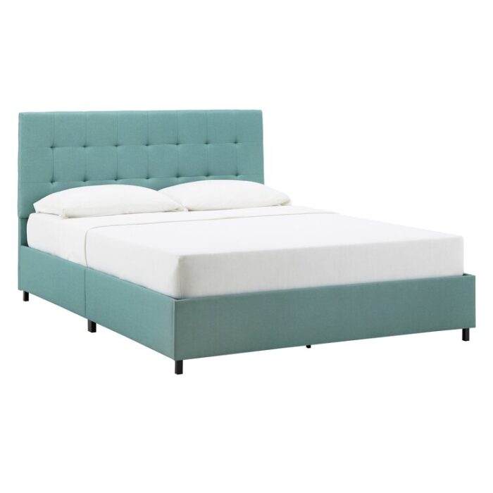 Kaern Upholstered Platform Bed - Chic Decora