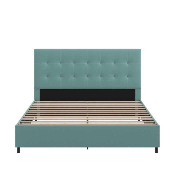 Kaern Upholstered Platform Bed - Chic Decora