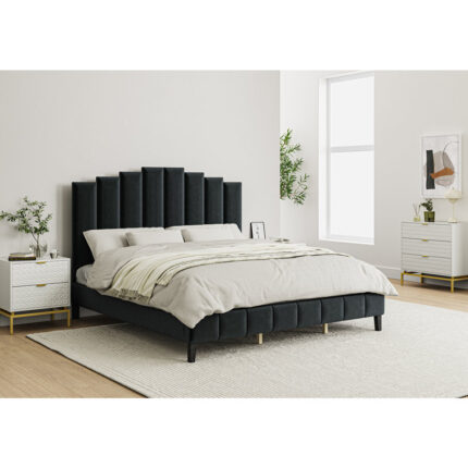 Kajana Tufted Low Profile Platform Bed - Chic Decora