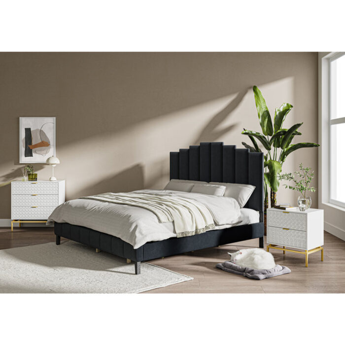 Kajana Tufted Low Profile Platform Bed - Chic Decora