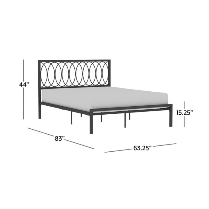 Kanagy Metal Open-Frame Bed - Chic Decora