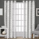 Katarina Polyester Semi Sheer Curtain Pair (Set of 2) - Chic Decora