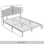 Katin Upholstered Platform Bed - Chic Decora