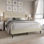 Kearn Upholstered Platform Bed - Chic Decora