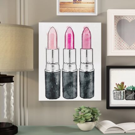 Keith ” Three Pink Lipsticks ” by Amanda Greenwood - Chic Decora