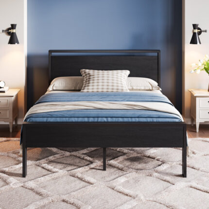 Hescock Upholstered Unfinished Platform Bed - Chic Decora