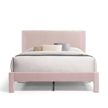 Kelesia Upholstered Platform Bed - Chic Decora