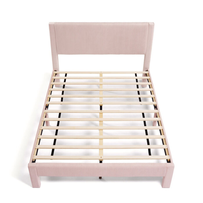 Kelesia Upholstered Platform Bed - Chic Decora