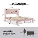 Kelesia Upholstered Platform Bed - Chic Decora