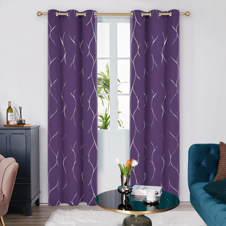 Neida Polyester Room Darkening Curtain Pair (Set of 2) - Chic Decora