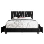 Kelwyn Upholstered Platform Storage Bed - Chic Decora