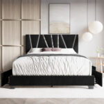 Kelwyn Upholstered Platform Storage Bed - Chic Decora