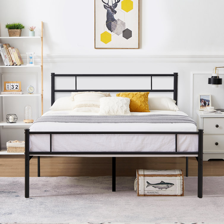 Kempst 46.9″ Steel Bed Frame - Chic Decora