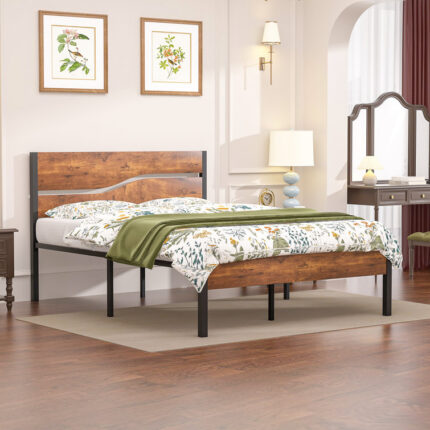 Rosalyn Metal Open-Frame Bed - Chic Decora