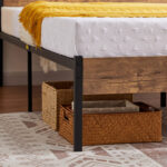 Kempst Platform Bed Frame with Wood Headboard and Footboard, Mattress Foundation, No Box Spring Needed - Chic Decora