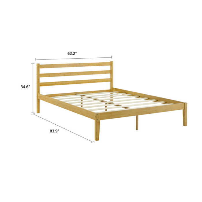 Keneson Solid Wood Platform Bed - Chic Decora