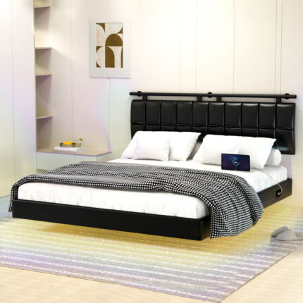 Chanikya Upholstered Platform Bed - Chic Decora