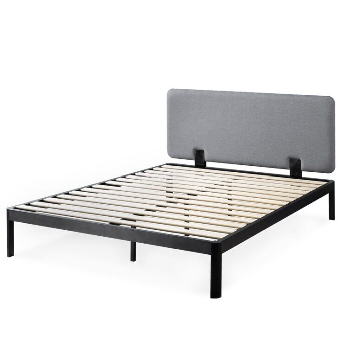 Kert Upholstered Metal Platform Bed - Chic Decora