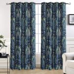 Kew Gardens Polyester Blackout Curtains / Drapes Pair (Set of 2) - Chic Decora