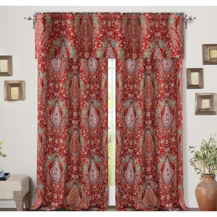 Kew Gardens Polyester Blackout Curtains / Drapes Pair (Set of 2) - Chic Decora